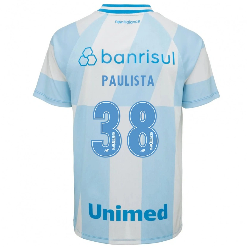 Danxen Hombre Camiseta Caio Paulista #38 Azul Claro Blanco 2ª Equipación 2026/27 La Camisa México