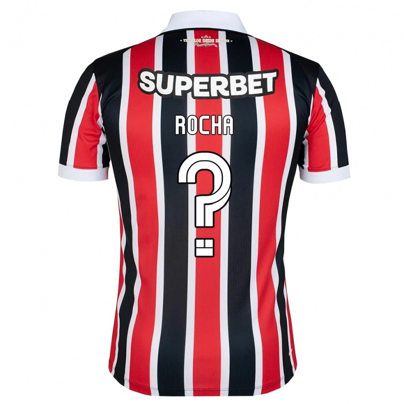 Danxen Hombre Camiseta Gabriel Rocha #0 Rojo Blanco Negro 2ª Equipación 2026/27 La Camisa México