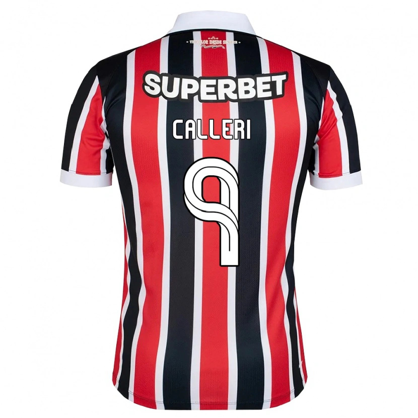 Danxen Hombre Camiseta Jonathan Calleri #9 Rojo Blanco Negro 2ª Equipación 2026/27 La Camisa México