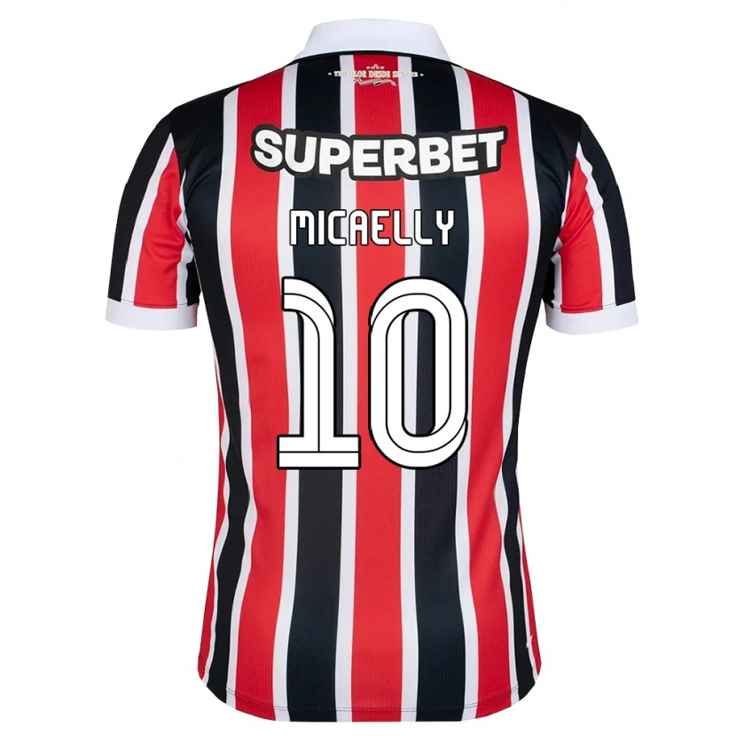 Danxen Hombre Camiseta Micaelly #10 Rojo Blanco Negro 2ª Equipación 2026/27 La Camisa México