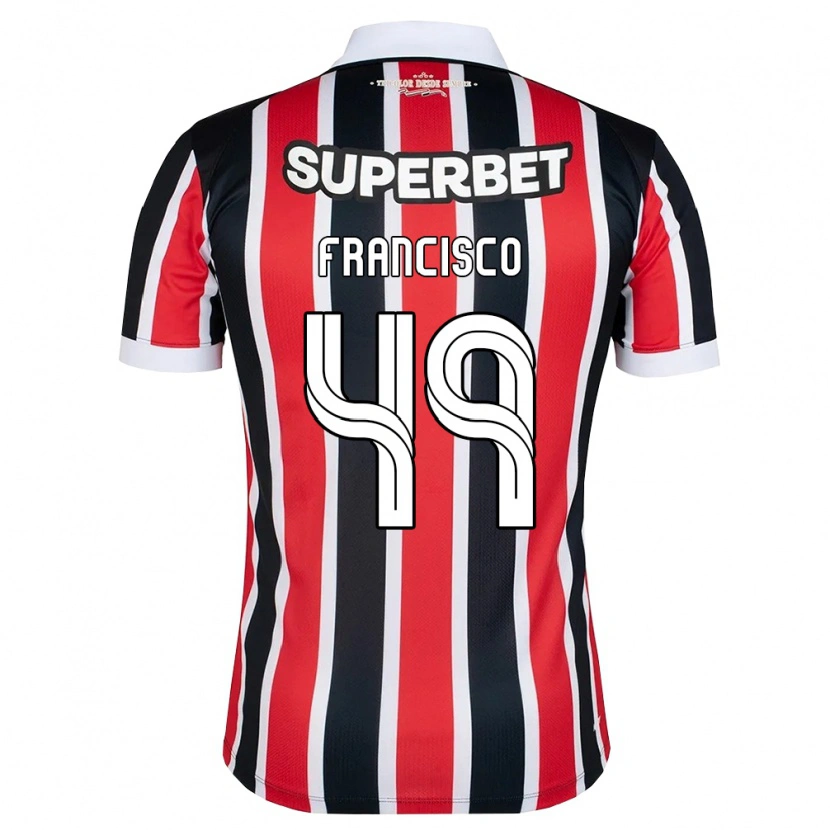 Danxen Hombre Camiseta Ryan Francisco #49 Rojo Blanco Negro 2ª Equipación 2026/27 La Camisa México
