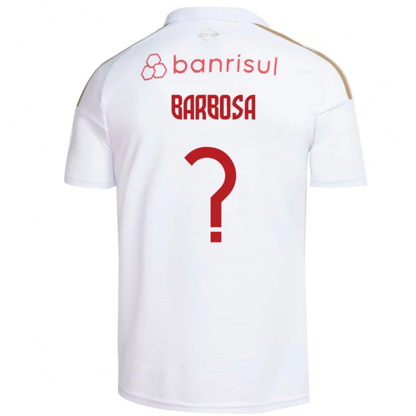 Danxen Hombre Camiseta Tiago Barbosa #0 Blanco Rojo 2ª Equipación 2026/27 La Camisa México