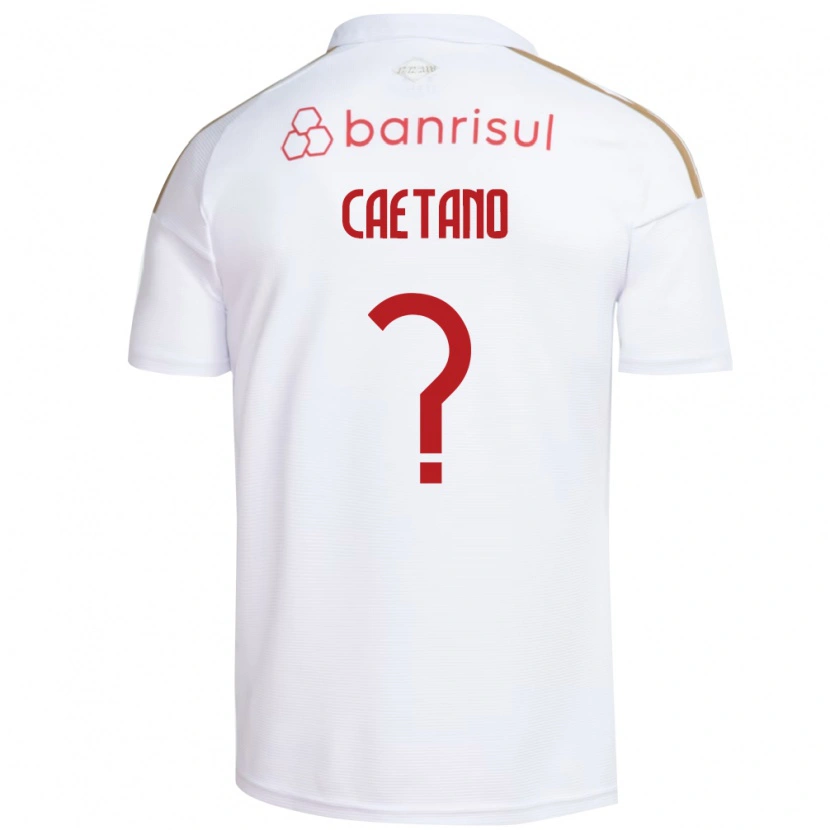 Danxen Hombre Camiseta Caetano #0 Blanco Rojo 2ª Equipación 2026/27 La Camisa México