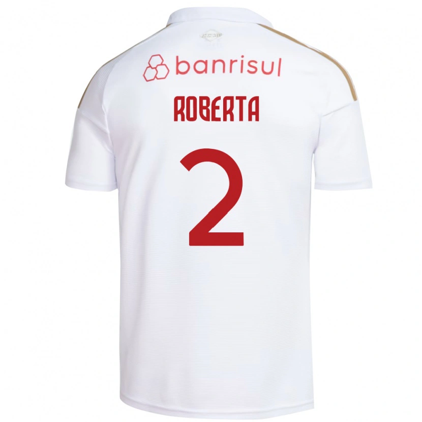 Danxen Hombre Camiseta Roberta #2 Blanco Rojo 2ª Equipación 2026/27 La Camisa México