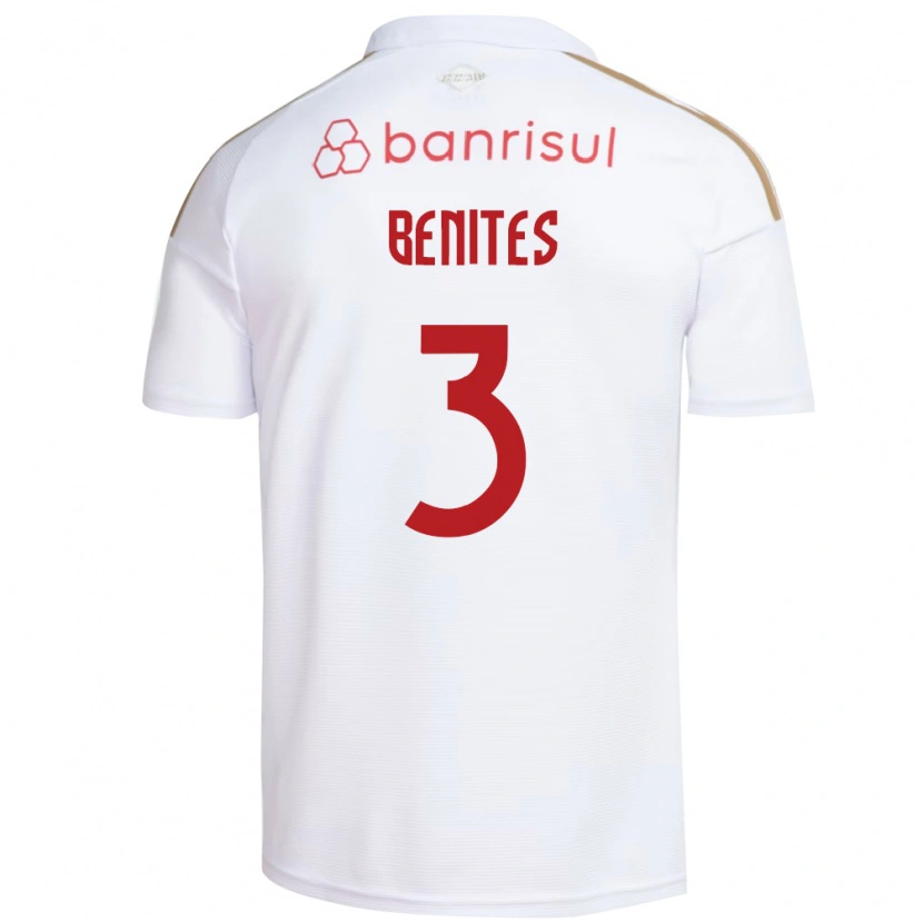 Danxen Hombre Camiseta Bruna Benites #3 Blanco Rojo 2ª Equipación 2026/27 La Camisa México