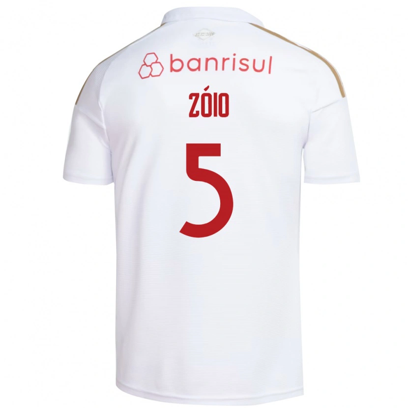 Danxen Hombre Camiseta Zóio #5 Blanco Rojo 2ª Equipación 2026/27 La Camisa México