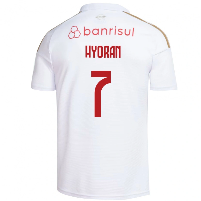 Danxen Hombre Camiseta Hyoran #7 Blanco Rojo 2ª Equipación 2026/27 La Camisa México