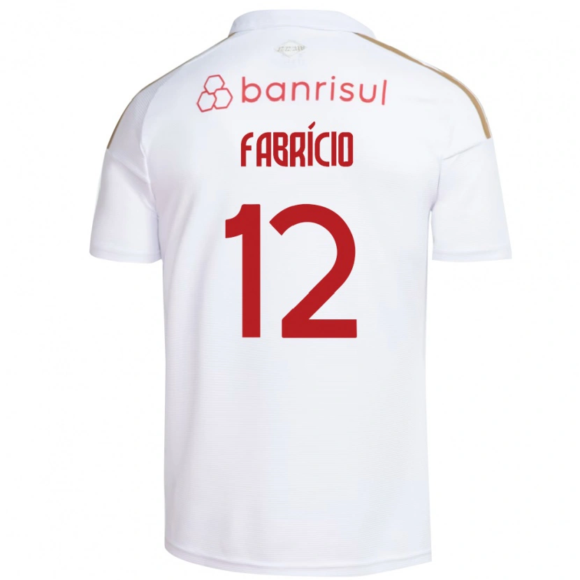 Danxen Hombre Camiseta Fabrício #12 Blanco Rojo 2ª Equipación 2026/27 La Camisa México