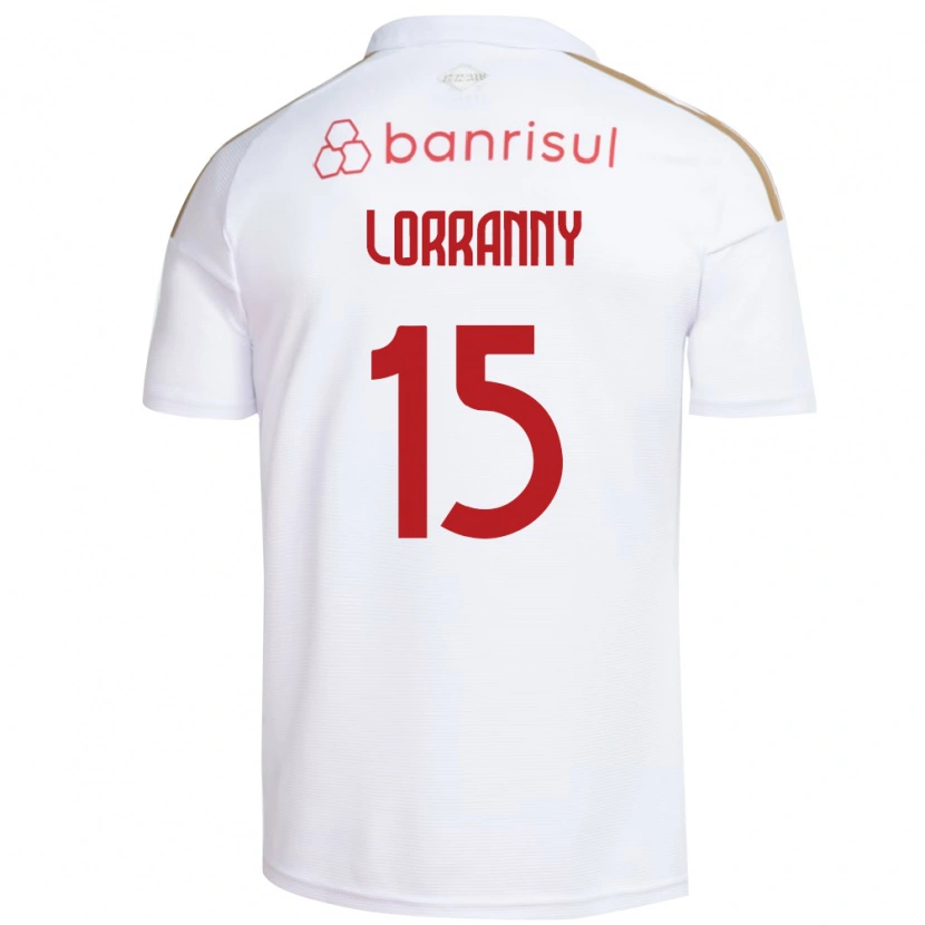 Danxen Hombre Camiseta Lorranny #15 Blanco Rojo 2ª Equipación 2026/27 La Camisa México