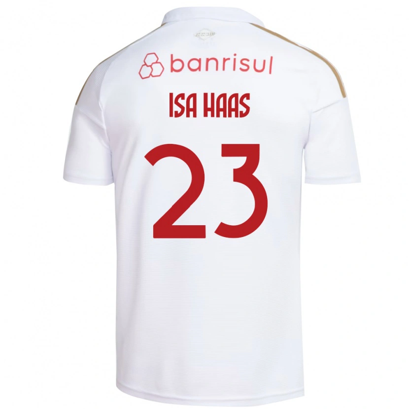 Danxen Hombre Camiseta Isa Haas #23 Blanco Rojo 2ª Equipación 2026/27 La Camisa México