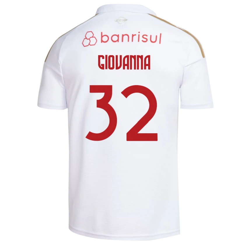 Danxen Hombre Camiseta Giulia Giovanna #32 Blanco Rojo 2ª Equipación 2026/27 La Camisa México