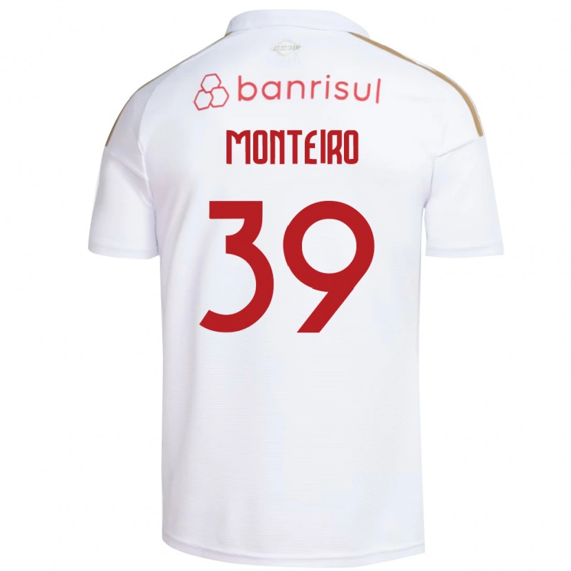 Danxen Hombre Camiseta Letícia Monteiro #39 Blanco Rojo 2ª Equipación 2026/27 La Camisa México