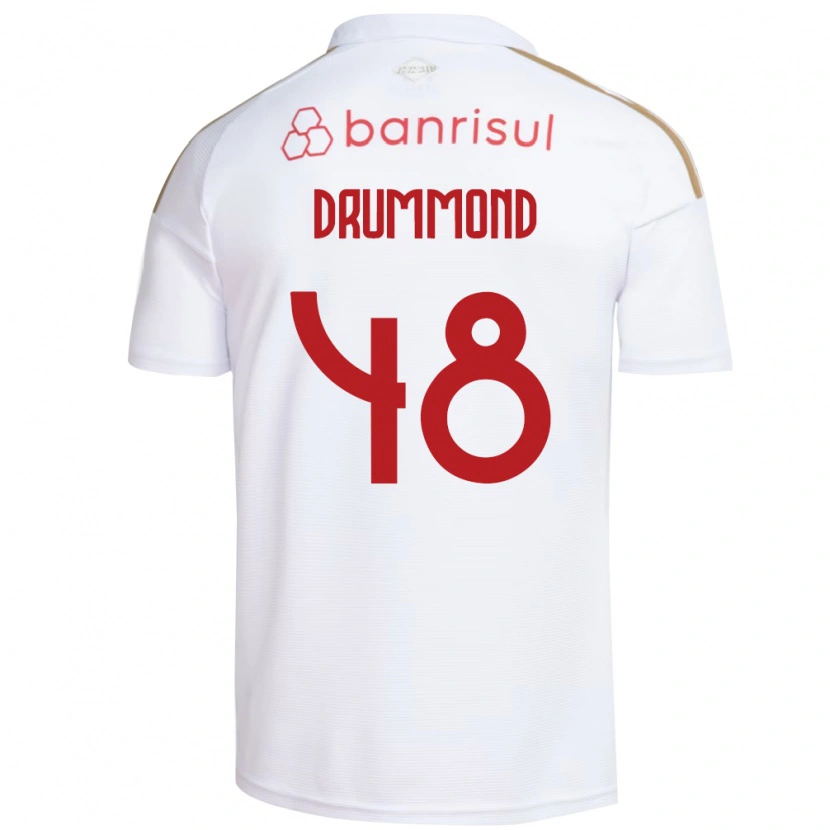 Danxen Hombre Camiseta Lucca Drummond #48 Blanco Rojo 2ª Equipación 2026/27 La Camisa México