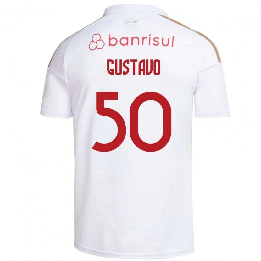 Danxen Hombre Camiseta Gustavo Dos Santos #50 Blanco Rojo 2ª Equipación 2026/27 La Camisa México