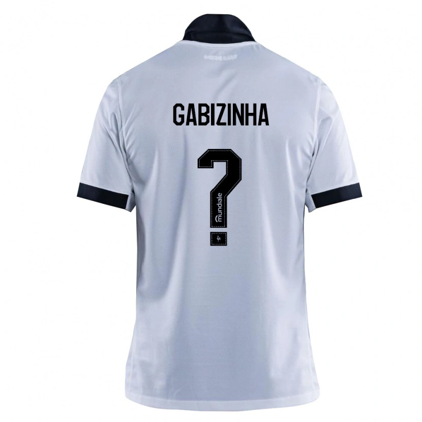Danxen Hombre Camiseta Gabizinha #0 Blanco Negro 2ª Equipación 2026/27 La Camisa México