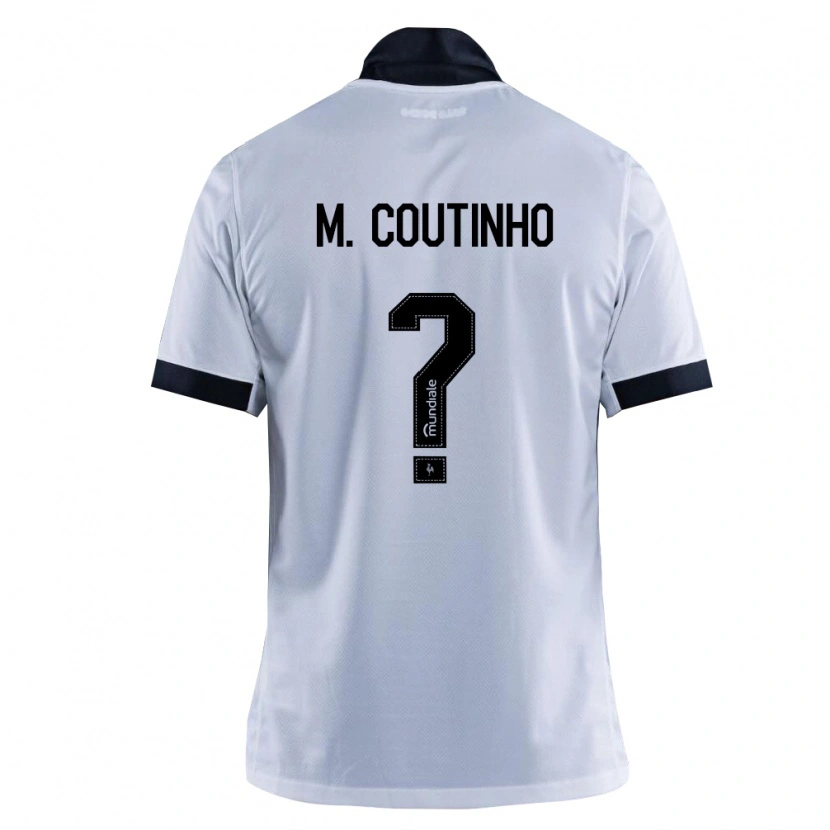 Danxen Hombre Camiseta Murilo Coutinho #0 Blanco Negro 2ª Equipación 2026/27 La Camisa México