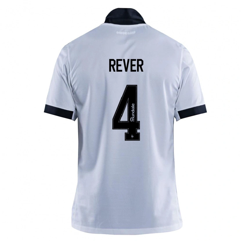 Danxen Hombre Camiseta Rever #4 Blanco Negro 2ª Equipación 2026/27 La Camisa México