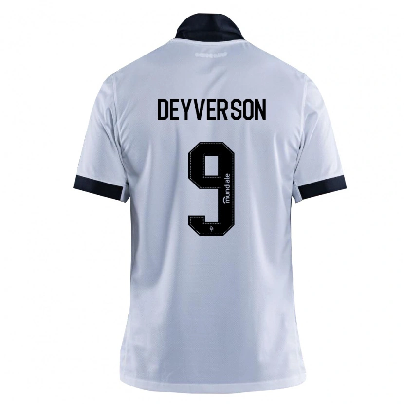 Danxen Hombre Camiseta Deyverson #9 Blanco Negro 2ª Equipación 2026/27 La Camisa México