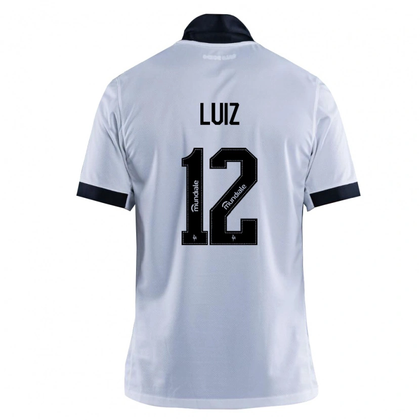 Danxen Hombre Camiseta Estevan Luiz #12 Blanco Negro 2ª Equipación 2026/27 La Camisa México