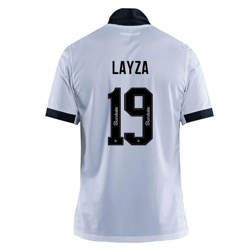 Danxen Hombre Camiseta Layza #19 Blanco Negro 2ª Equipación 2026/27 La Camisa México