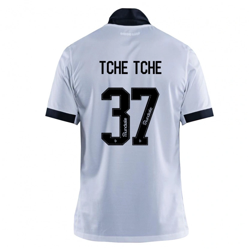 Danxen Hombre Camiseta Tche Tche #37 Blanco Negro 2ª Equipación 2026/27 La Camisa México