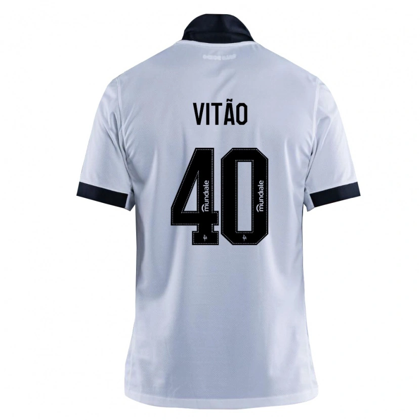 Danxen Hombre Camiseta Vitão #40 Blanco Negro 2ª Equipación 2026/27 La Camisa México