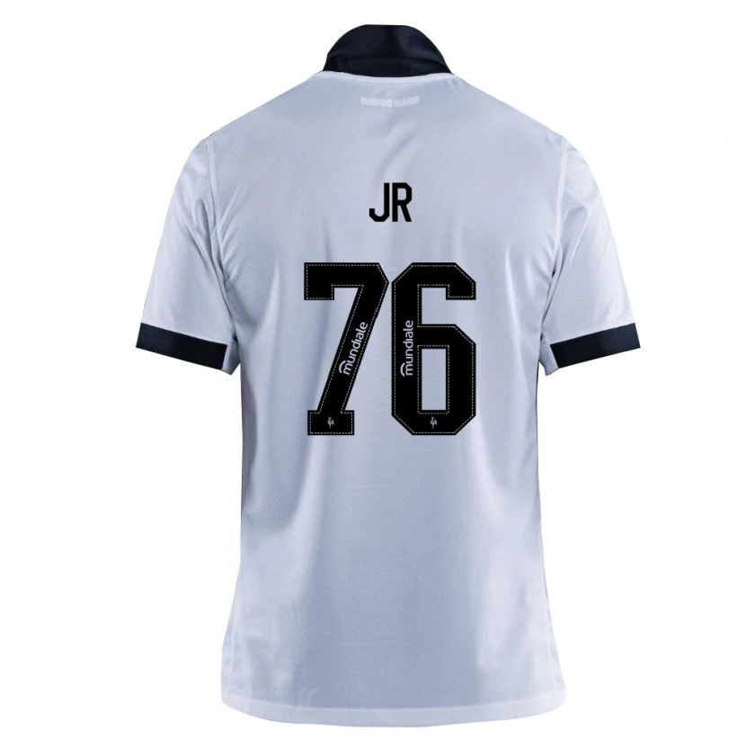 Danxen Hombre Camiseta Wanderson Jr #76 Blanco Negro 2ª Equipación 2026/27 La Camisa México