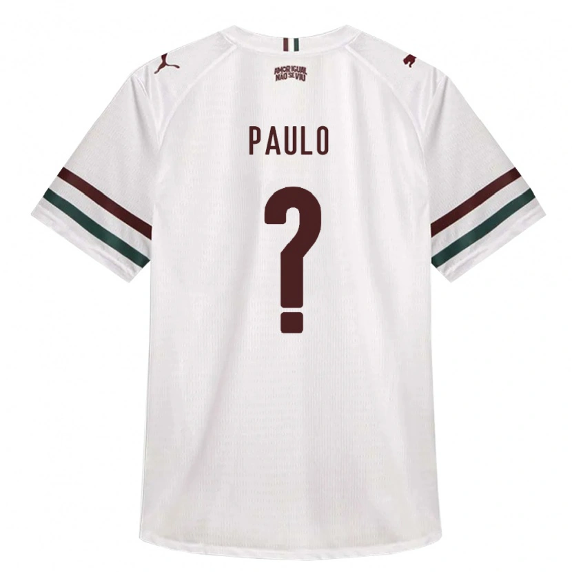 Danxen Hombre Camiseta Marcos Paulo #0 Blanco Verde Borgoña 2ª Equipación 2026/27 La Camisa México