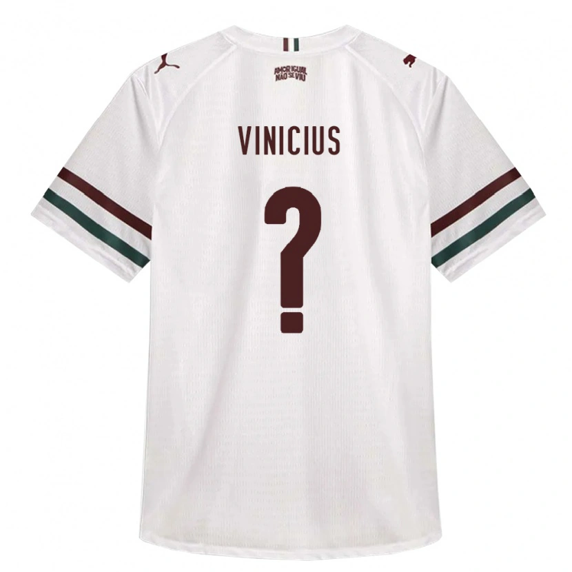 Danxen Hombre Camiseta Vinicius #0 Blanco Verde Borgoña 2ª Equipación 2026/27 La Camisa México