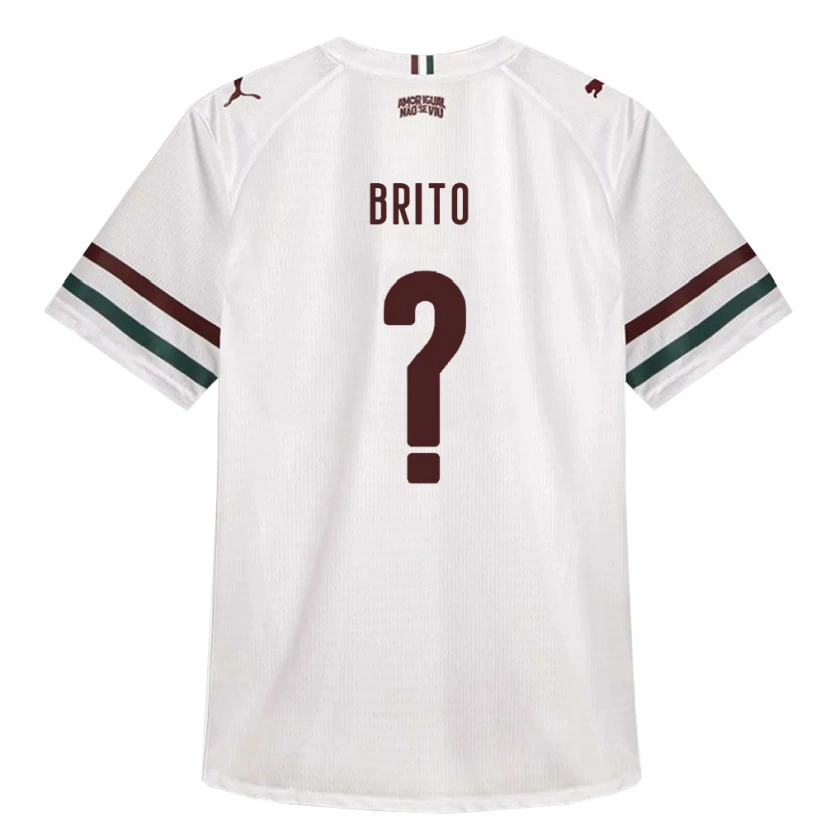 Danxen Hombre Camiseta Luan Brito #0 Blanco Verde Borgoña 2ª Equipación 2026/27 La Camisa México