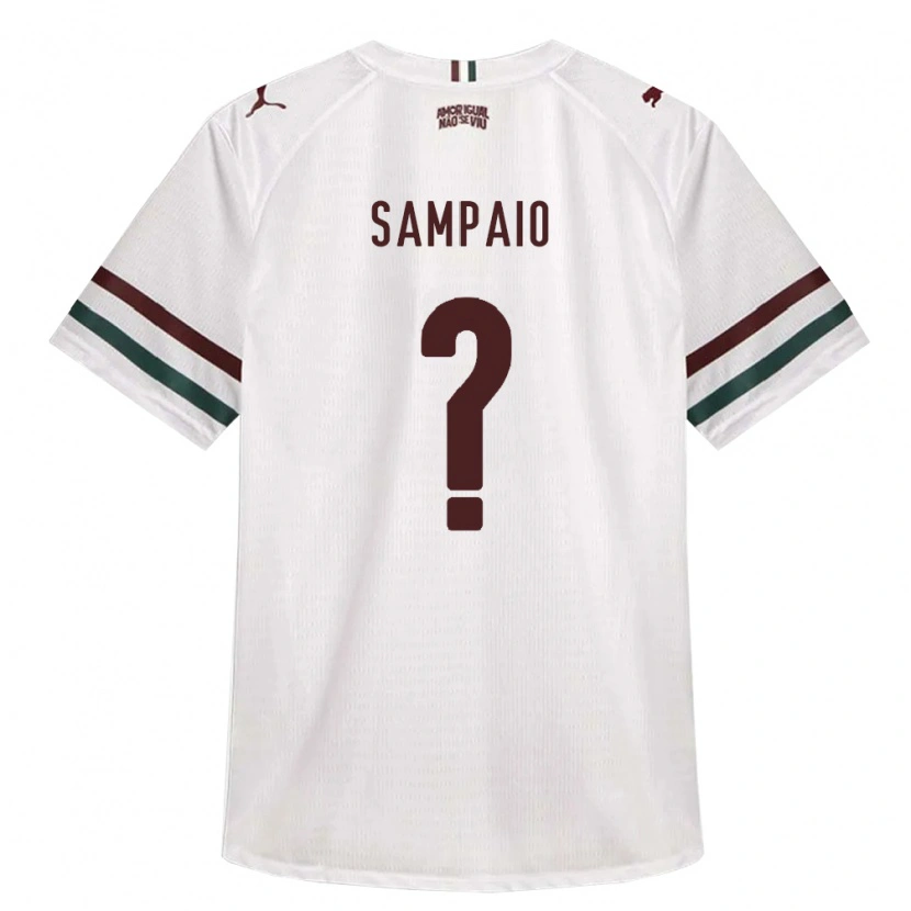 Danxen Hombre Camiseta Miguel Sampaio #0 Blanco Verde Borgoña 2ª Equipación 2026/27 La Camisa México