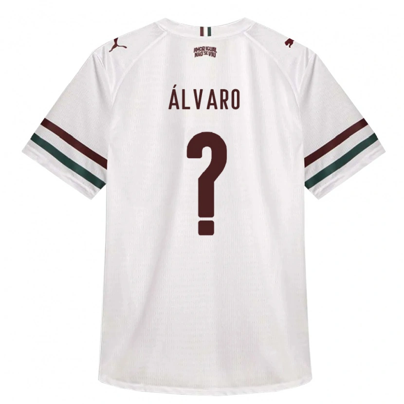 Danxen Hombre Camiseta Álvaro #0 Blanco Verde Borgoña 2ª Equipación 2026/27 La Camisa México