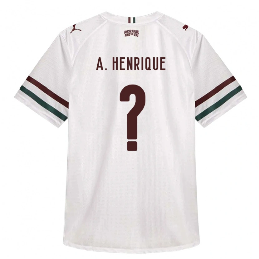 Danxen Hombre Camiseta Arthur Henrique #0 Blanco Verde Borgoña 2ª Equipación 2026/27 La Camisa México