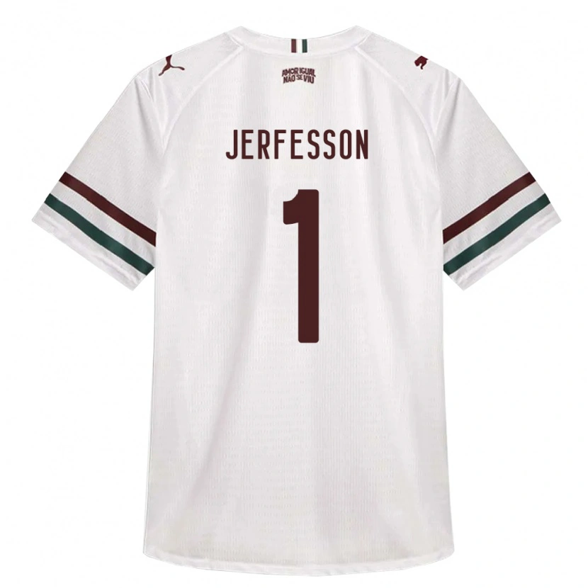 Danxen Hombre Camiseta Jerfesson Rodrigues Santana #1 Blanco Verde Borgoña 2ª Equipación 2026/27 La Camisa México