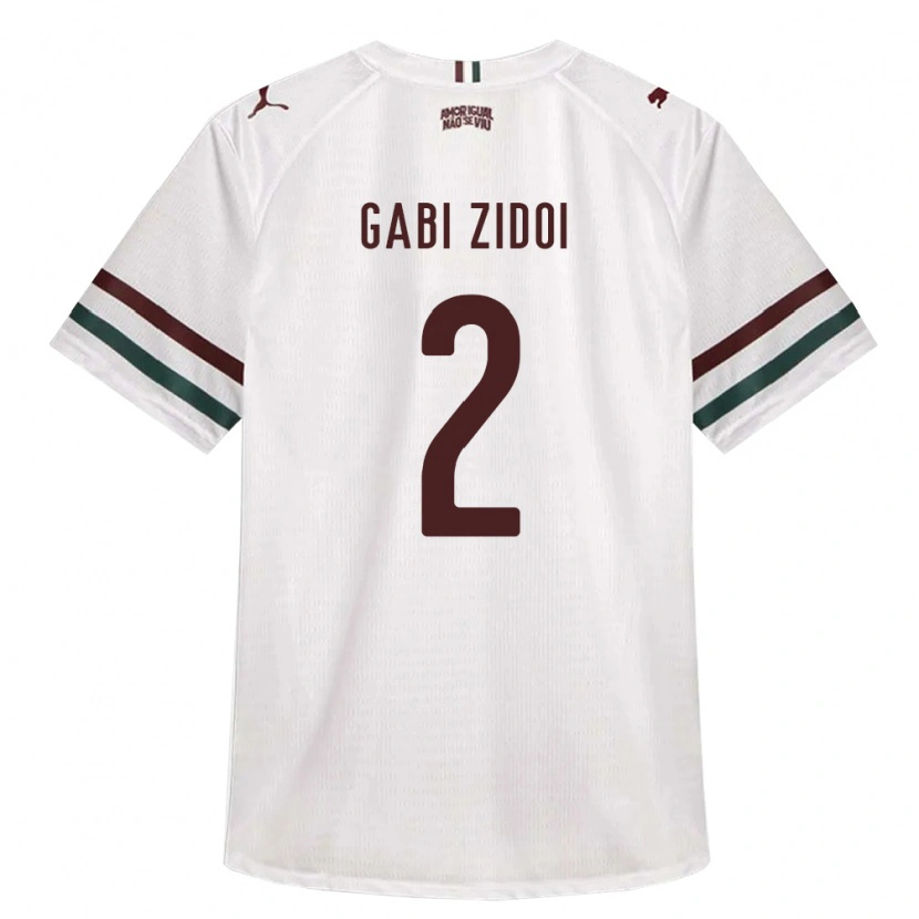 Danxen Hombre Camiseta Gabi Zidoi #2 Blanco Verde Borgoña 2ª Equipación 2026/27 La Camisa México