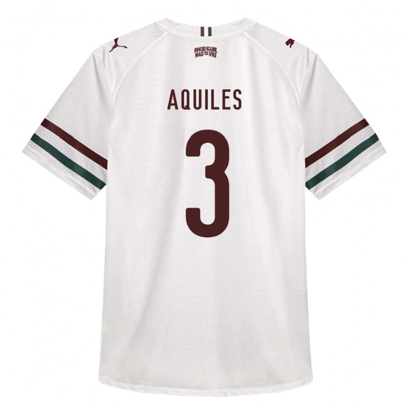 Danxen Hombre Camiseta Bruno Aquiles #3 Blanco Verde Borgoña 2ª Equipación 2026/27 La Camisa México