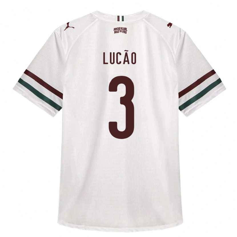 Danxen Hombre Camiseta Lucas De Oliveira Ribeiro #3 Blanco Verde Borgoña 2ª Equipación 2026/27 La Camisa México