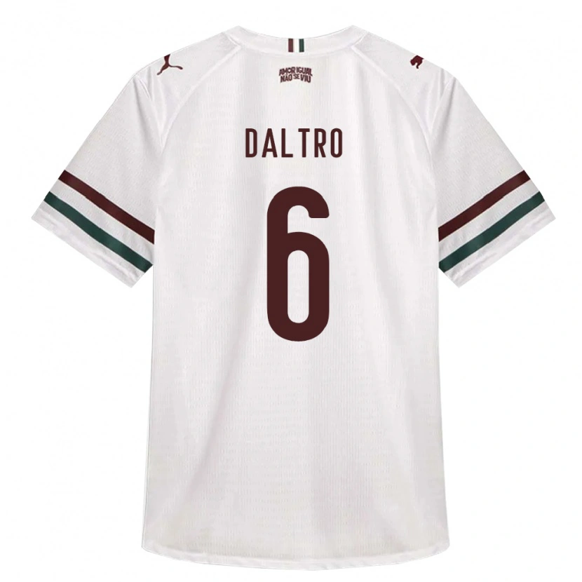 Danxen Hombre Camiseta Erick Daltro #6 Blanco Verde Borgoña 2ª Equipación 2026/27 La Camisa México