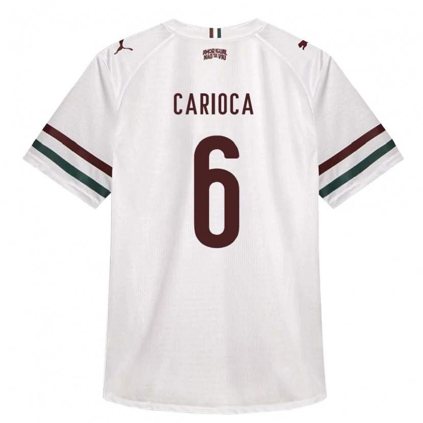 Danxen Hombre Camiseta Gabriel Carioca #6 Blanco Verde Borgoña 2ª Equipación 2026/27 La Camisa México