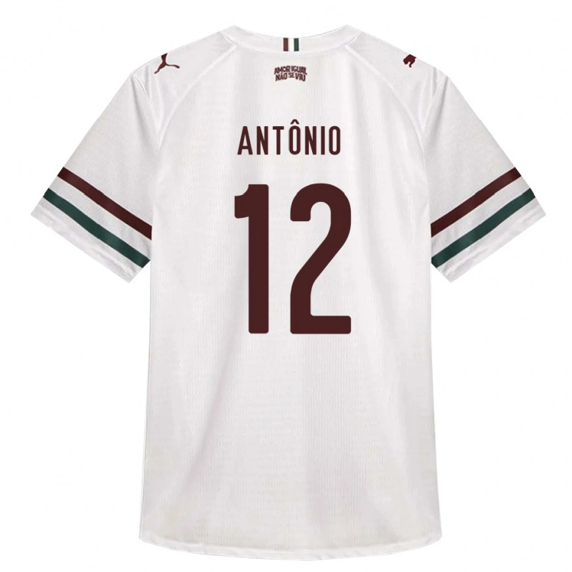 Danxen Hombre Camiseta Pedro Antônio #12 Blanco Verde Borgoña 2ª Equipación 2026/27 La Camisa México