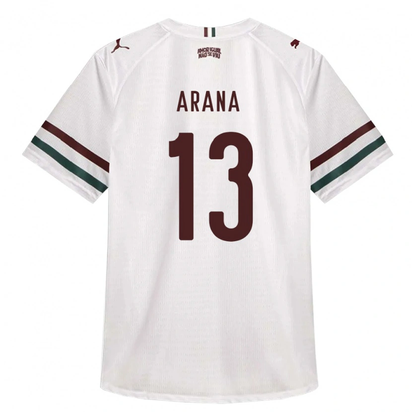Danxen Hombre Camiseta Guilherme Arana #13 Blanco Verde Borgoña 2ª Equipación 2026/27 La Camisa México