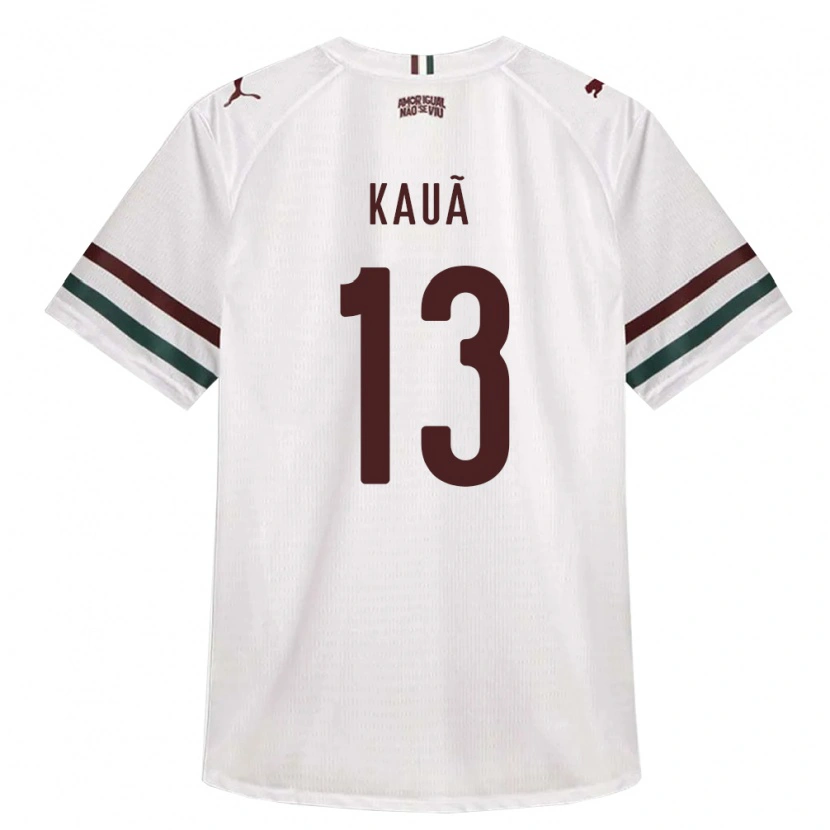 Danxen Hombre Camiseta Kauã Barbosa Da Silva Costa #13 Blanco Verde Borgoña 2ª Equipación 2026/27 La Camisa México