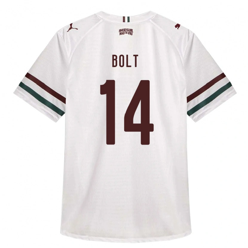 Danxen Hombre Camiseta Diego Bolt #14 Blanco Verde Borgoña 2ª Equipación 2026/27 La Camisa México