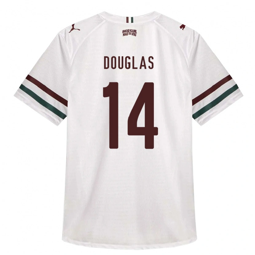 Danxen Hombre Camiseta Caio Douglas #14 Blanco Verde Borgoña 2ª Equipación 2026/27 La Camisa México