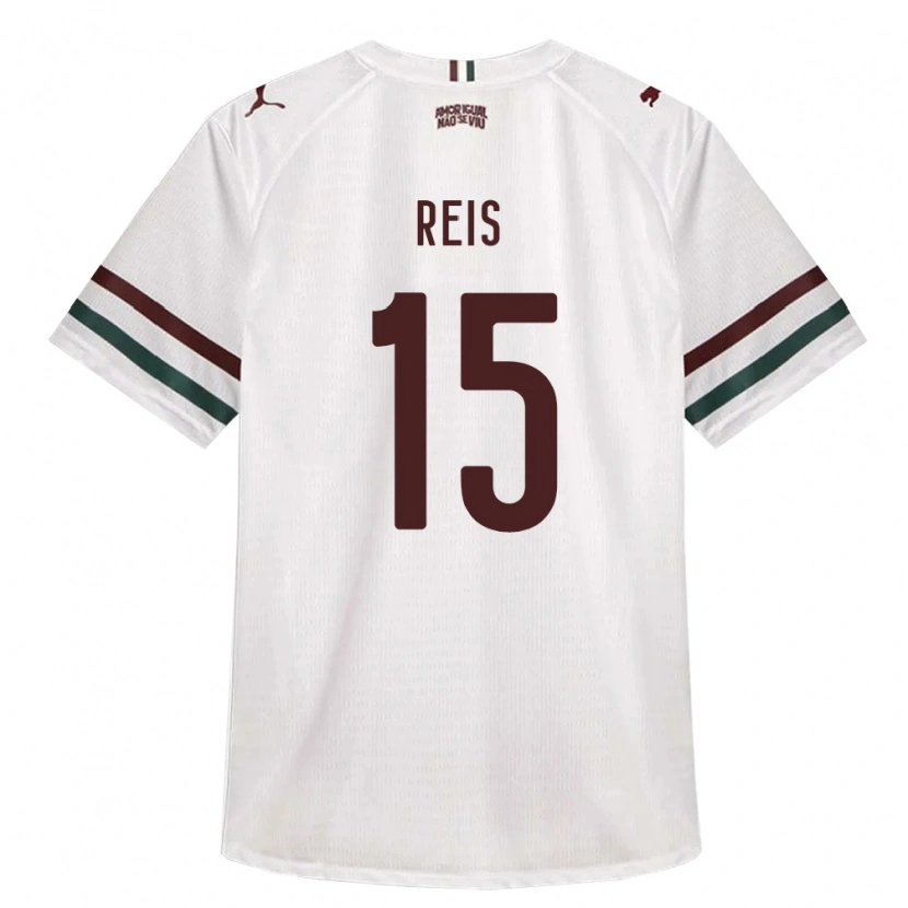 Danxen Hombre Camiseta Matheus Reis #15 Blanco Verde Borgoña 2ª Equipación 2026/27 La Camisa México