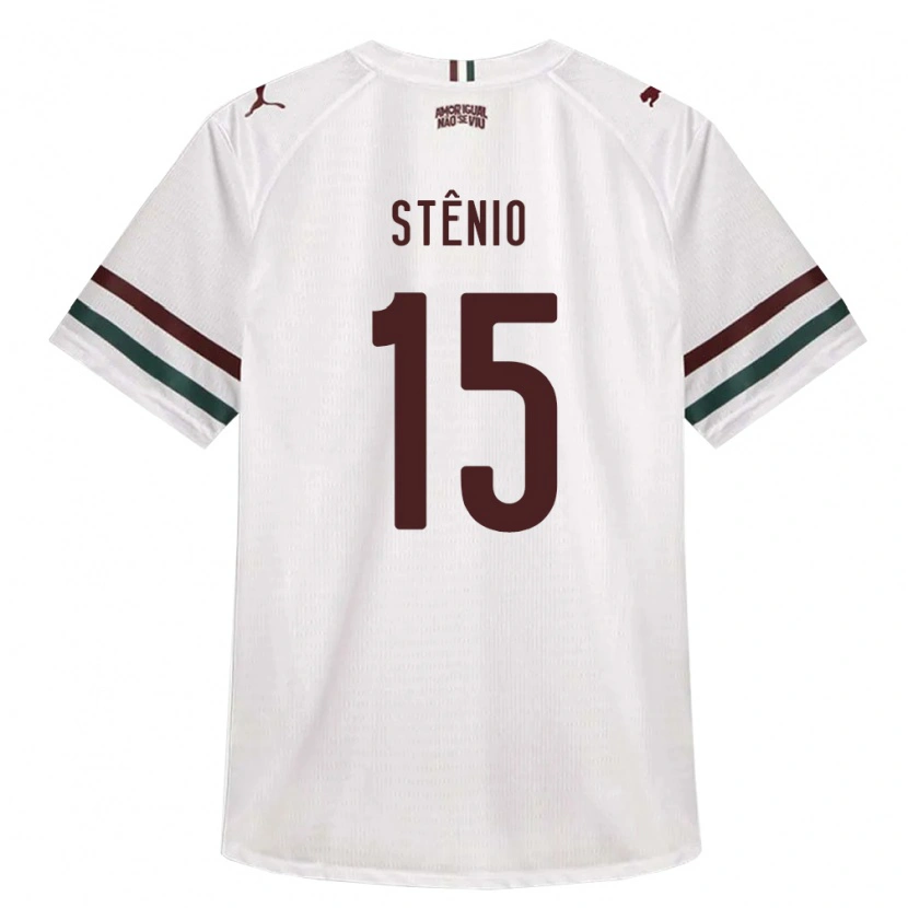 Danxen Hombre Camiseta Stênio Waquim De Carvalho #15 Blanco Verde Borgoña 2ª Equipación 2026/27 La Camisa México