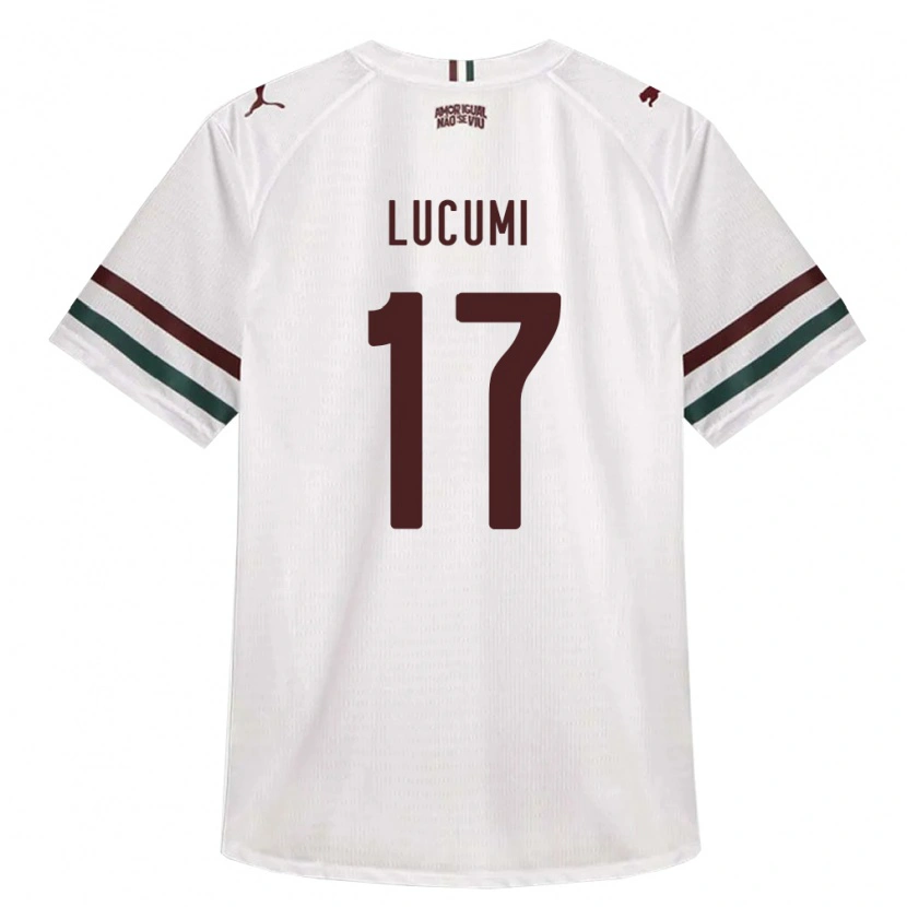 Danxen Hombre Camiseta Jan Lucumi #17 Blanco Verde Borgoña 2ª Equipación 2026/27 La Camisa México