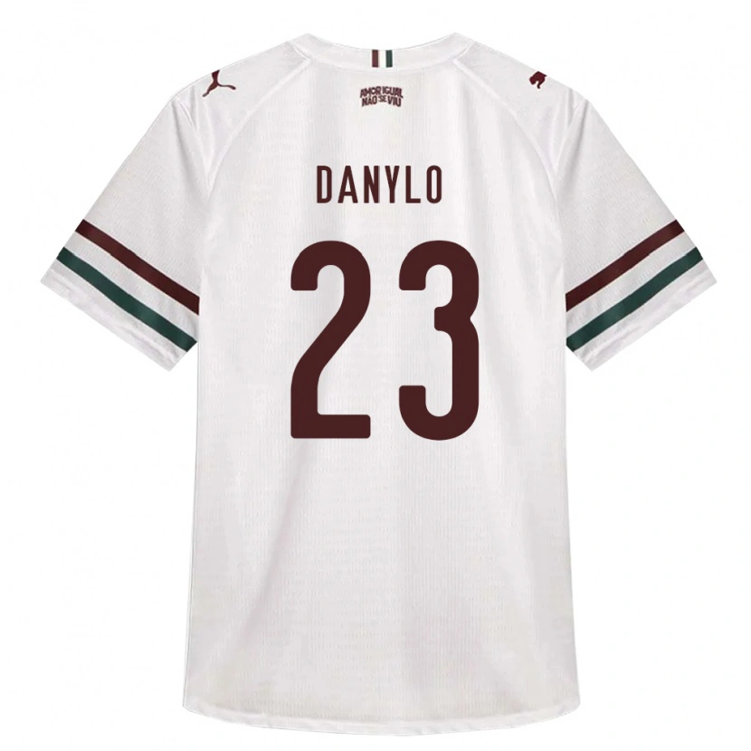 Danxen Hombre Camiseta Danylo Do Amaral Barroso #23 Blanco Verde Borgoña 2ª Equipación 2026/27 La Camisa México