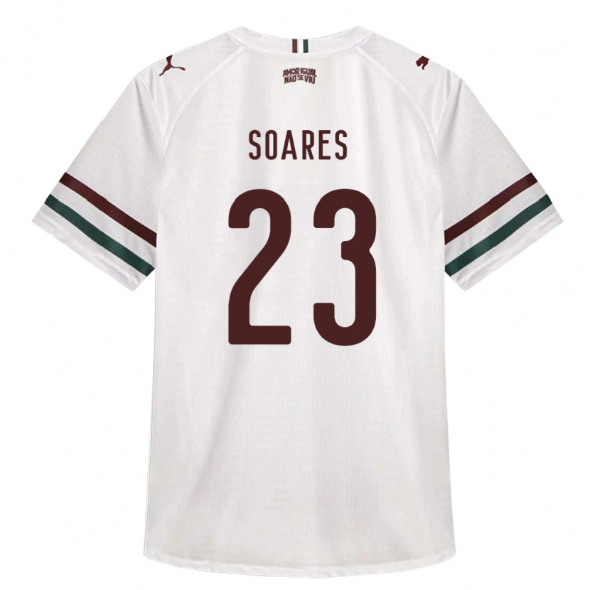 Danxen Hombre Camiseta Dani Soares #23 Blanco Verde Borgoña 2ª Equipación 2026/27 La Camisa México