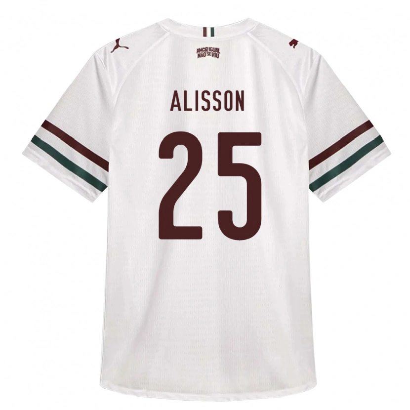 Danxen Hombre Camiseta Alisson Euler De Freitas Castro #25 Blanco Verde Borgoña 2ª Equipación 2026/27 La Camisa México